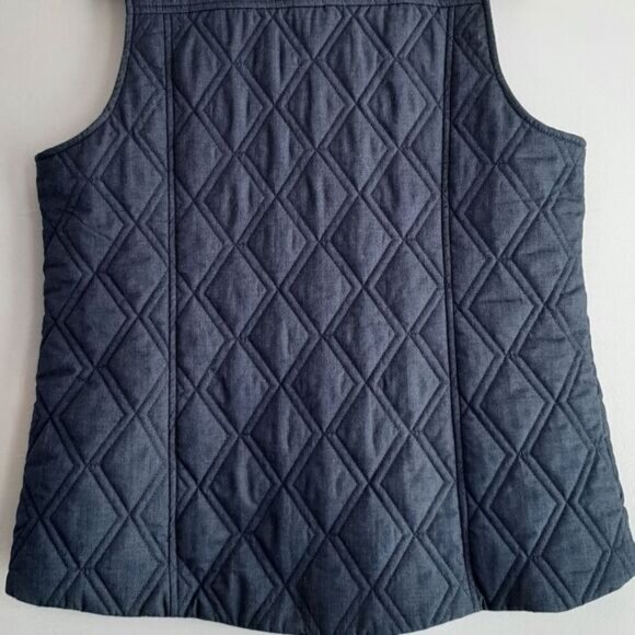 NORTHERN REFLECTIONS Diamond Quilt Full-Zip Vest Blue Sz M - Picture 7 of 9